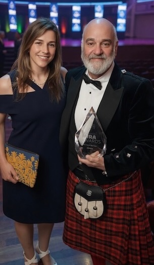 Rhys Ryan and Dr. Liz Wanless at the 2026 MIRA Awards