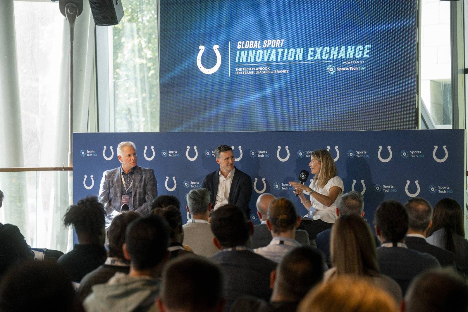 From left: Roger VanDerSnick, Henry Hodgson and moderator Rebecca Hopkins.
